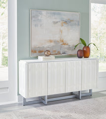 Sectionals for Less - Ashley Furniture - Ornawel Accent Cabinet - Accent Cabinet / Distressed White - A4000569