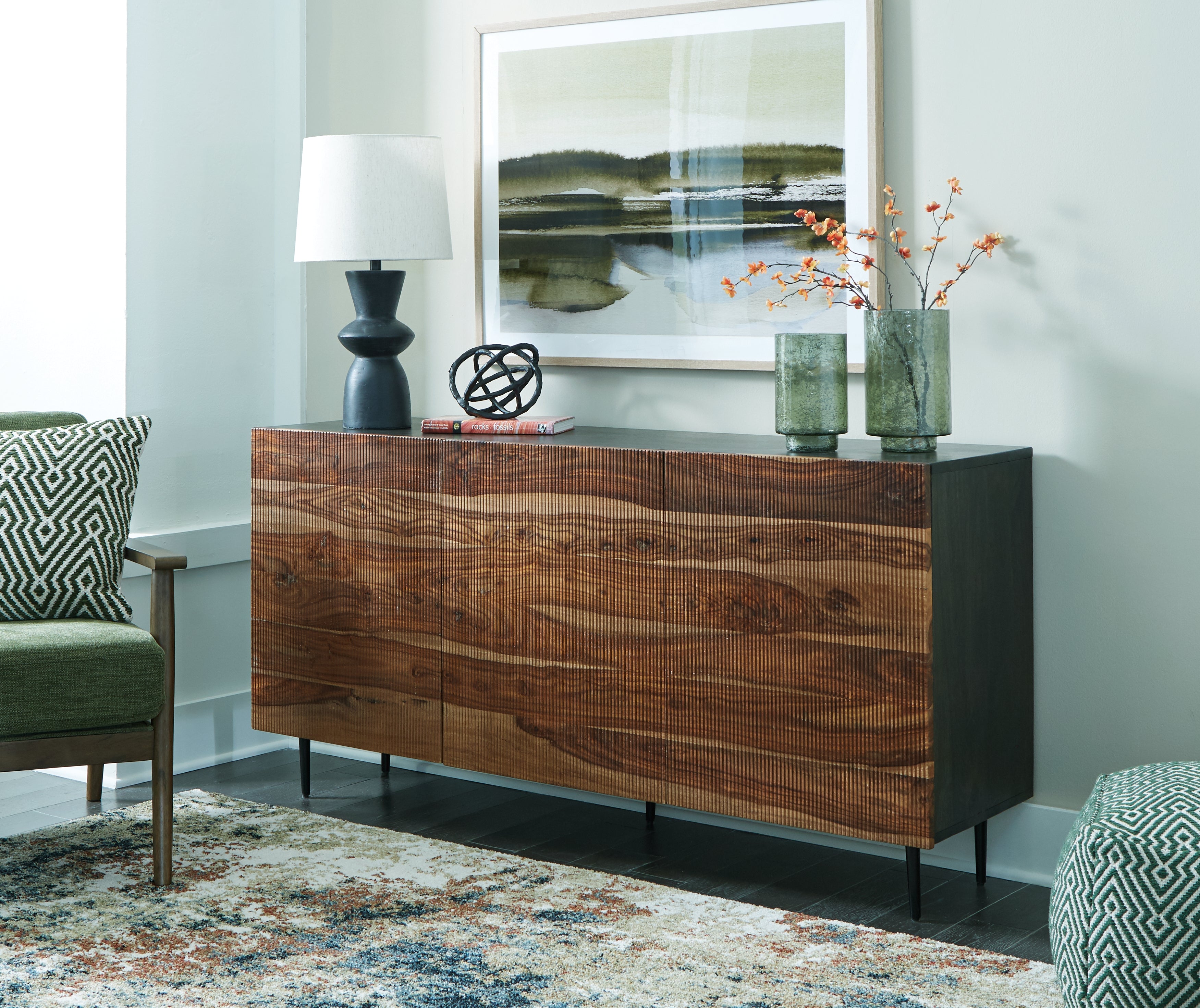 Sectionals for Less - Ashley Furniture - Darrey Accent Cabinet - Accent Cabinet / Natural/Brown - A4000580