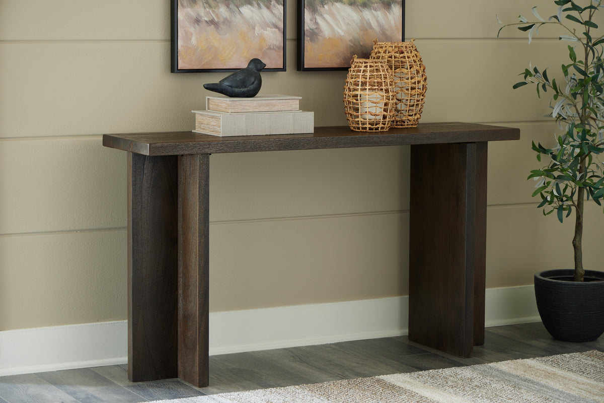 Sectionals for Less - Ashley Furniture - Jalenry Console Sofa Table - Console Sofa Table / Grayish Brown - A4000596