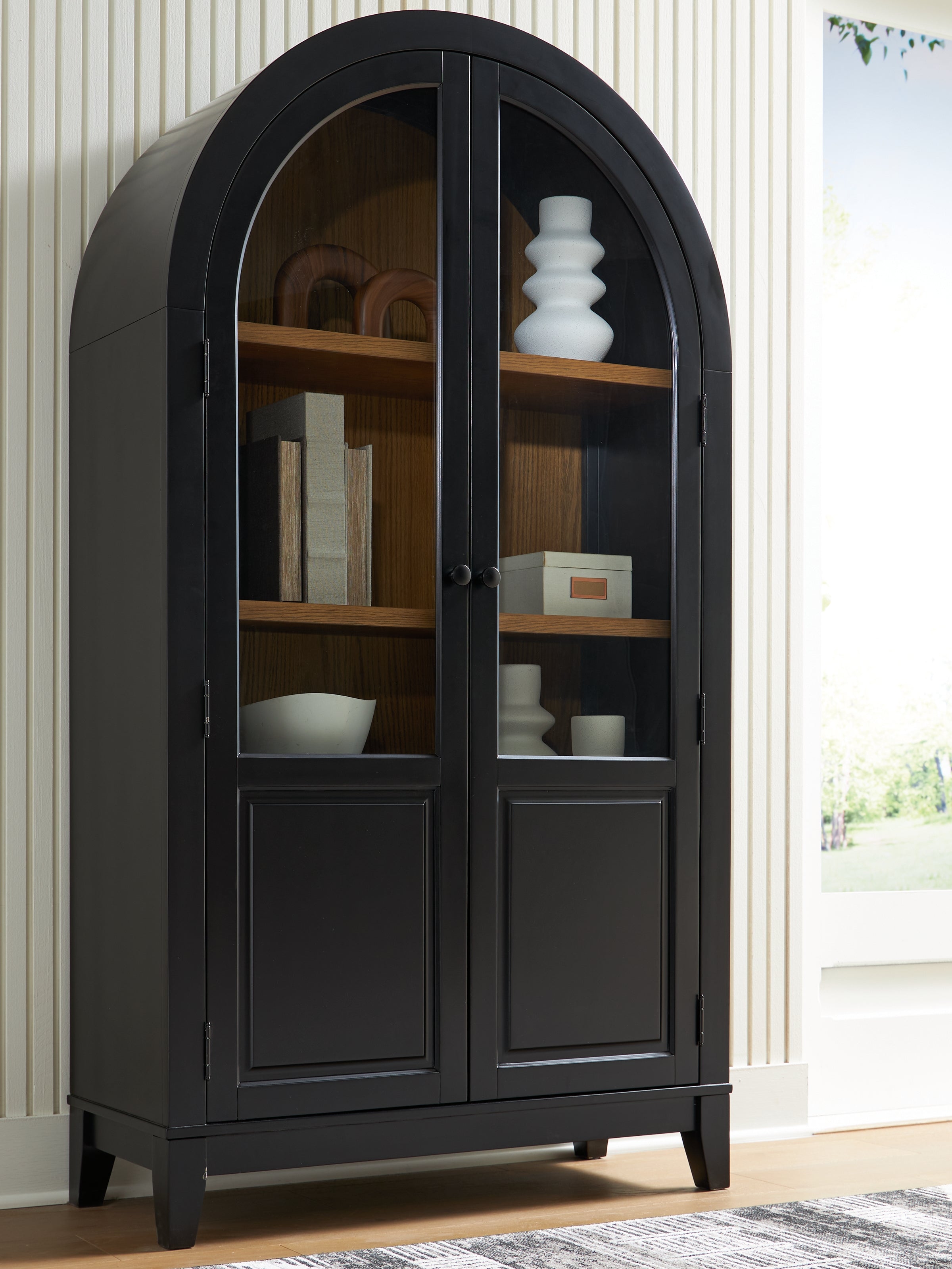 Sectionals for Less - Ashley Furniture - Dagandale Accent Cabinet - Accent Cabinet / Black/Natural - A4000599