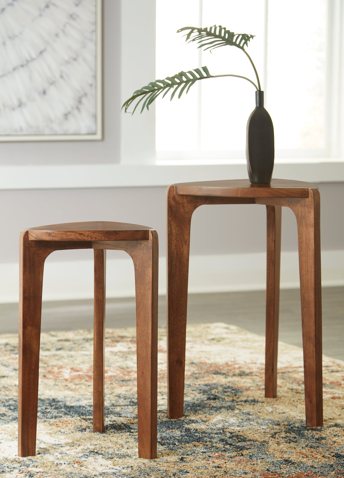 Sectionals for Less - Ashley Furniture - Brynnleigh Accent Table (Set of 2) - Accent Table Set (Set of 2) / Medium Brown - A4000607