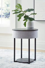 Sectionals for Less - Ashley Furniture - Sethlen Accent Table with Speaker - Accent Table with Speaker / Gray/Black - A4000641