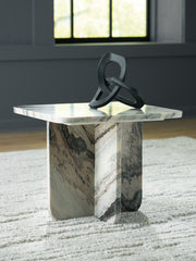 Sectionals for Less - Ashley Furniture - Baretton Accent Coffee Table - Accent Cocktail Table / Black/White/Taupe - A4000671