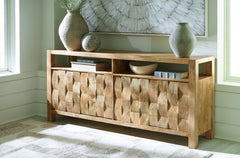 Sectionals for Less - Ashley Furniture - Hudwick Accent Cabinet - Accent Cabinet / Natural Brown - A4000672