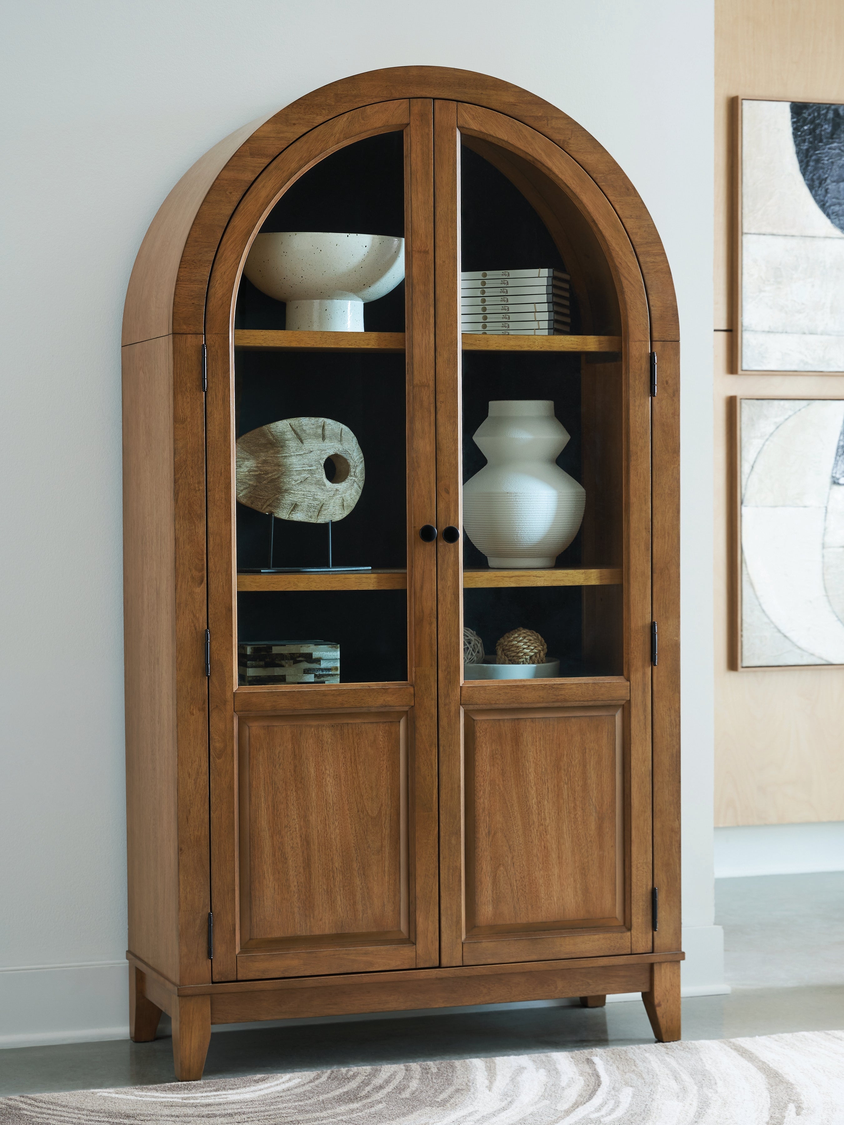 Sectionals for Less - Ashley Furniture - Dagandale Accent Cabinet - Accent Cabinet / Natural/Black - A4000705