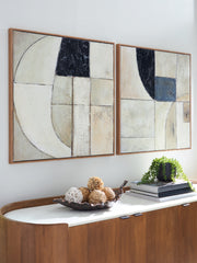 Sectionals for Less - Ashley Furniture - Bexlen Wall Decor - Wall Art Set (Set of 2) / Tan/Taupe/Black - A8000498