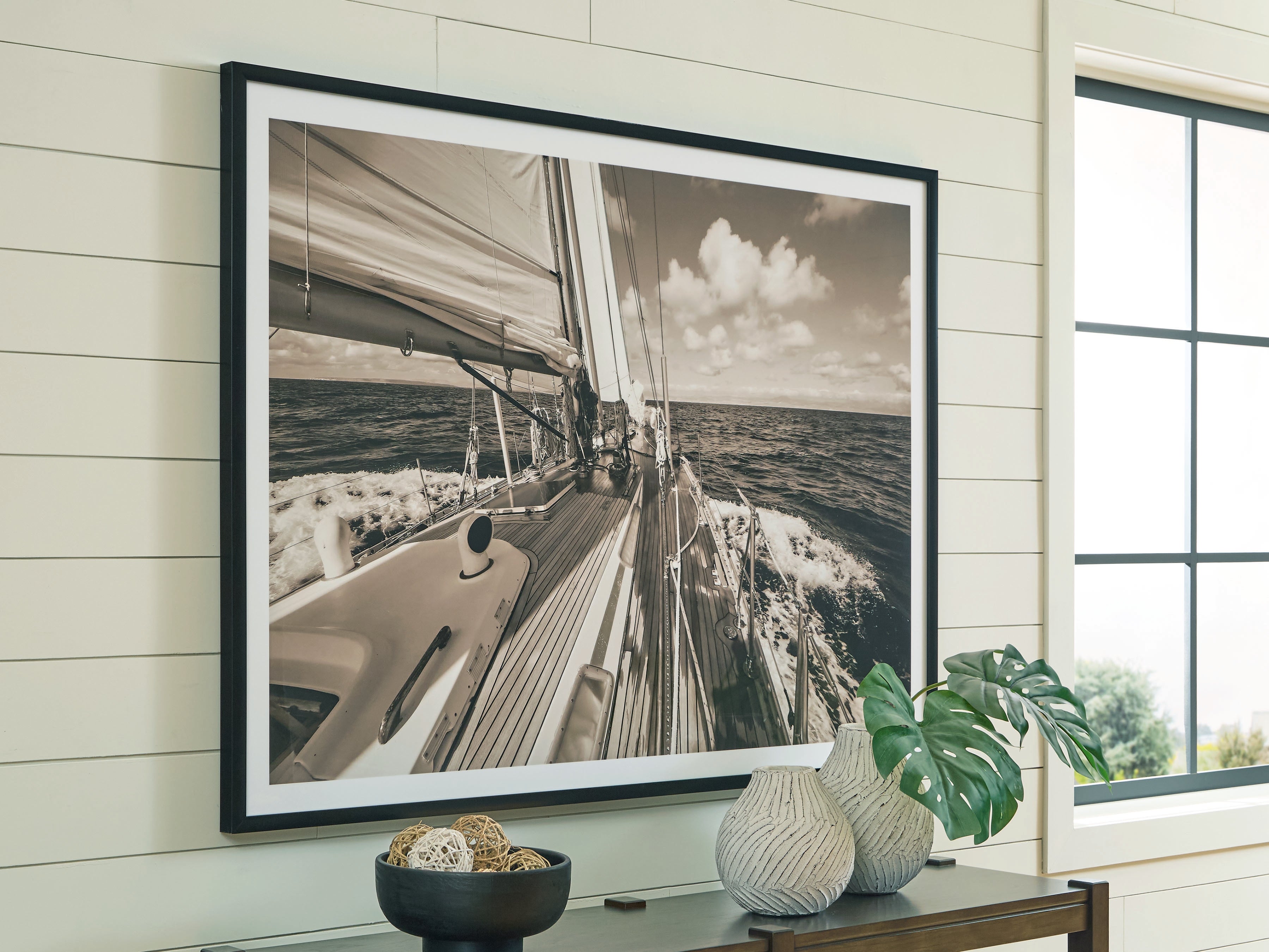 Sectionals for Less - Ashley Furniture - Arlanford Wall Decor - Wall Art / Sepia - A8000505