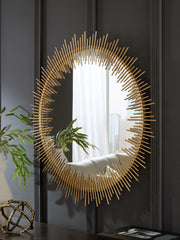 Sectionals for Less - Ashley Furniture - Wainport Mirror - Accent Mirror / Gold Finish - A8010405
