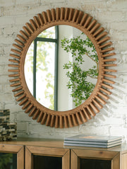 Sectionals for Less - Ashley Furniture - Tedwell Mirror - Accent Mirror / Brown - A8010410