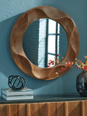 Sectionals for Less - Ashley Furniture - Aajon Mirror - Accent Mirror / Brown - A8010427