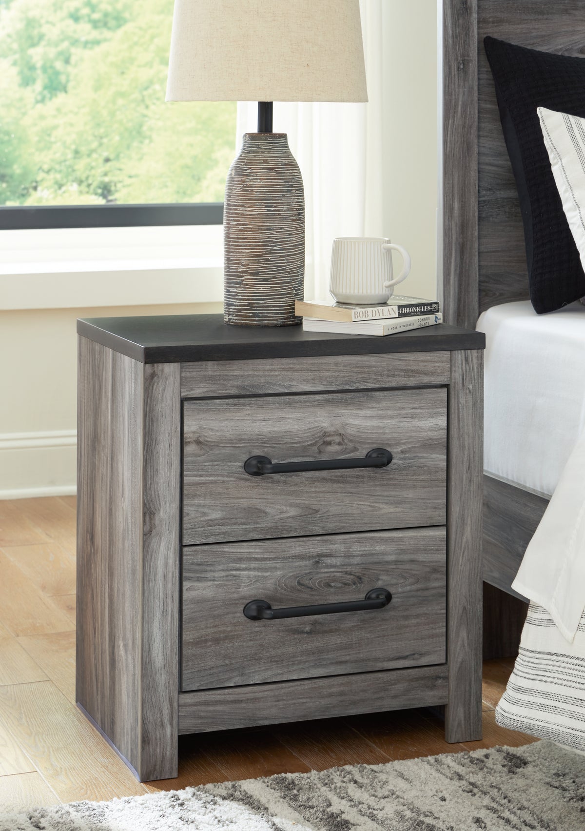 Sectionals for Less - Ashley Furniture - Bronyan Bedroom - Dresser and Mirror / Dark Gray - B1290B1