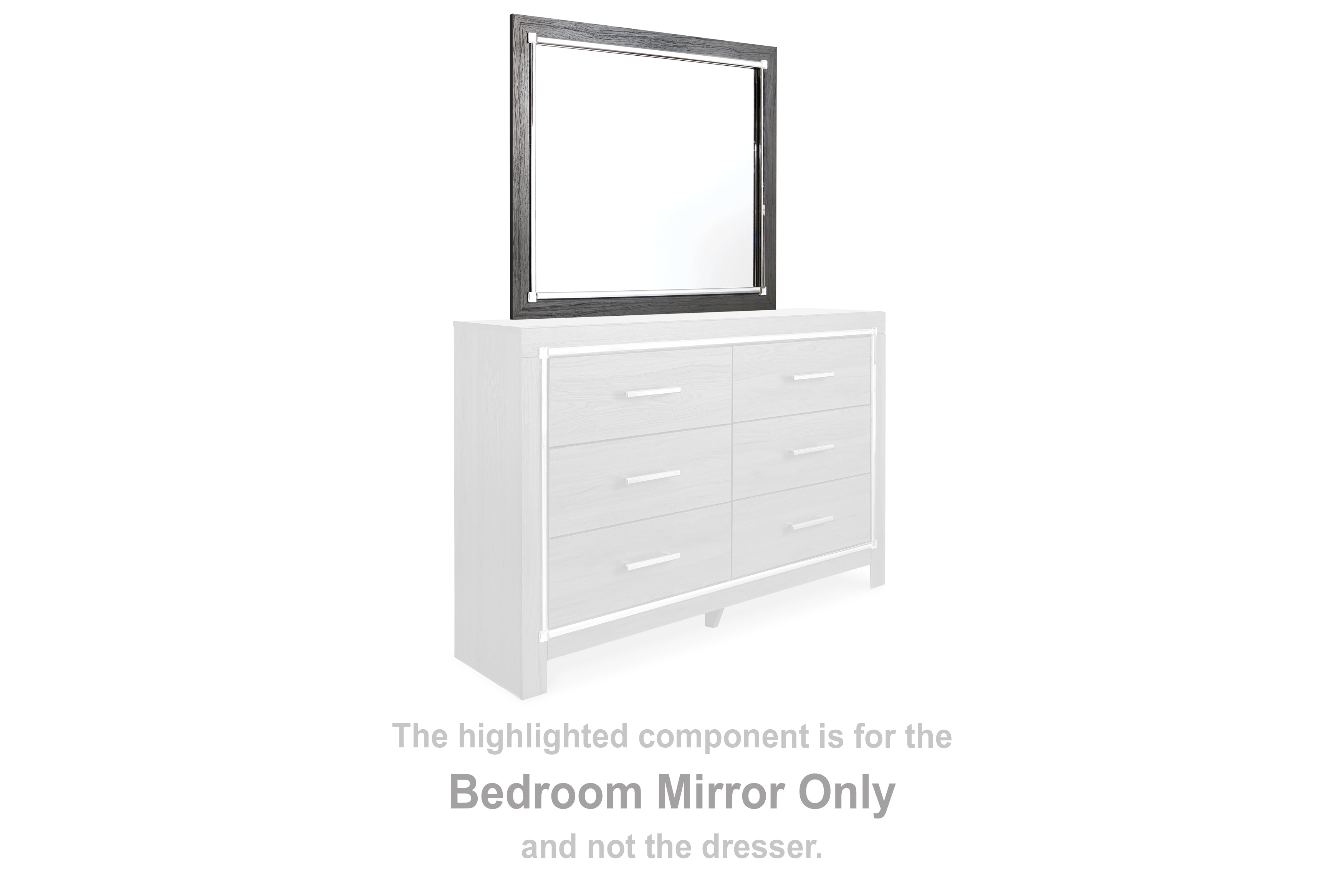 Sectionals for Less - Ashley Furniture - Lodanna Bedroom - Bedroom Mirror / Gray - B214-36