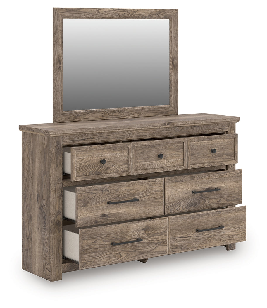 Sectionals for Less - Ashley Furniture - Rusticott Bedroom - Dresser and Mirror / Brown - PCB2260B1