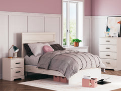Sectionals for Less - Ashley Furniture - Stelsie Bedroom - Twin Panel Bed / White - B2588B12