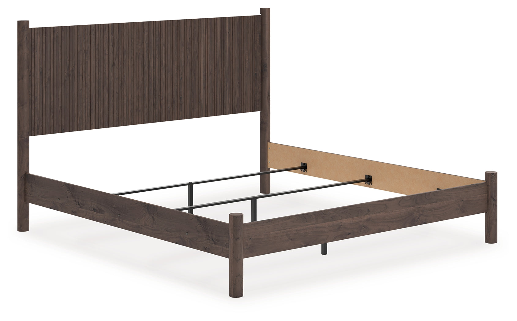 Sectionals for Less - Ashley Furniture - Pamytta Bedroom - King Panel Bed / Brown - PCB2614B26