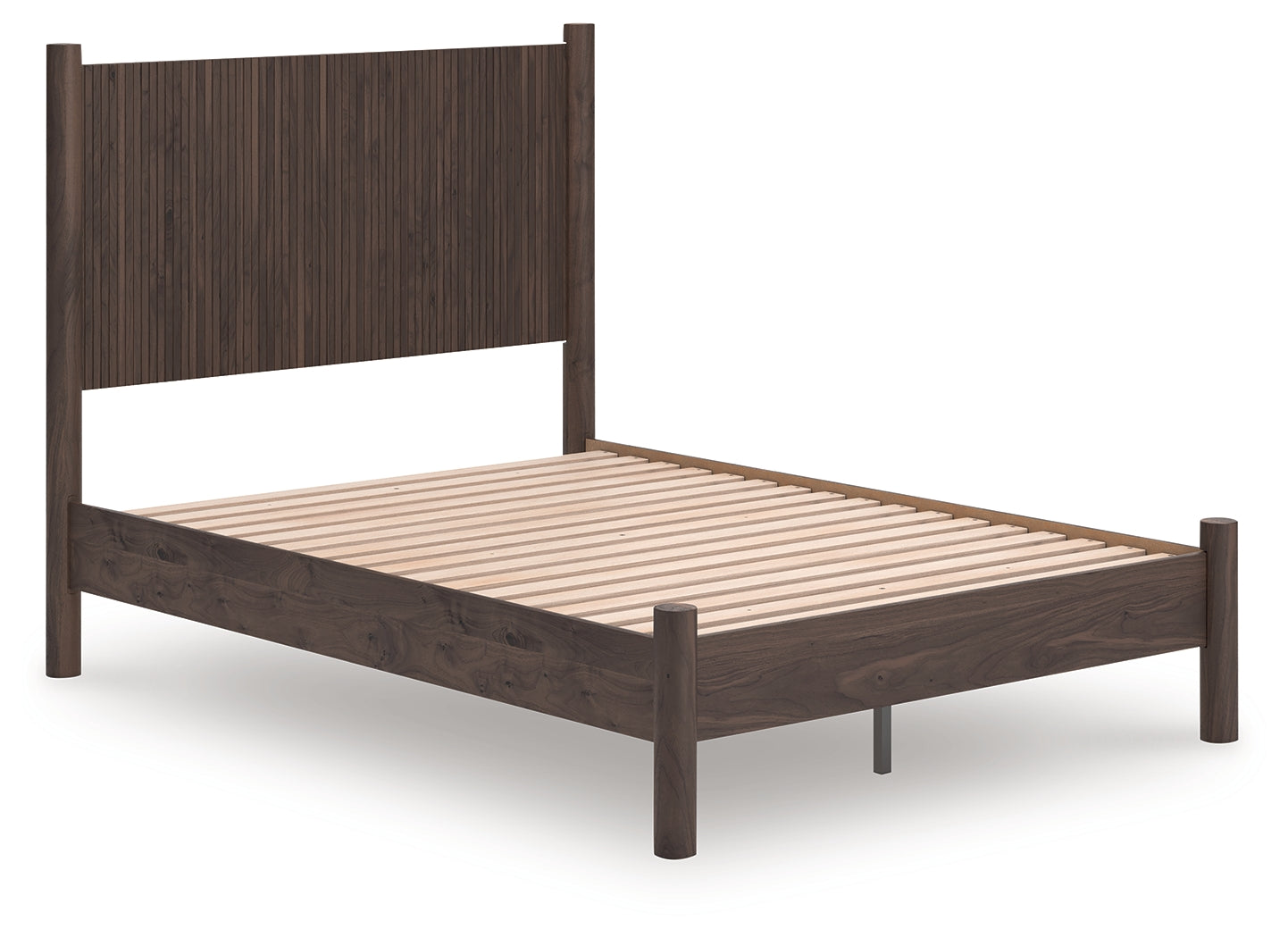 Sectionals for Less - Ashley Furniture - Pamytta Bedroom - Full Panel Platform Bed / Brown - PCB2614B4