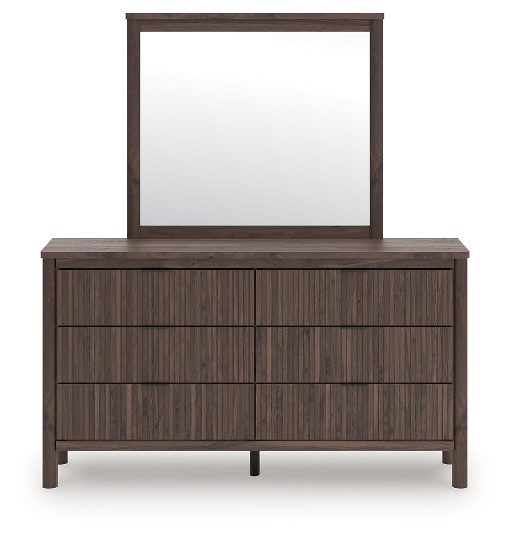 Sectionals for Less - Ashley Furniture - Pamytta Bedroom - Dresser and Mirror / Brown - PCB2614B1