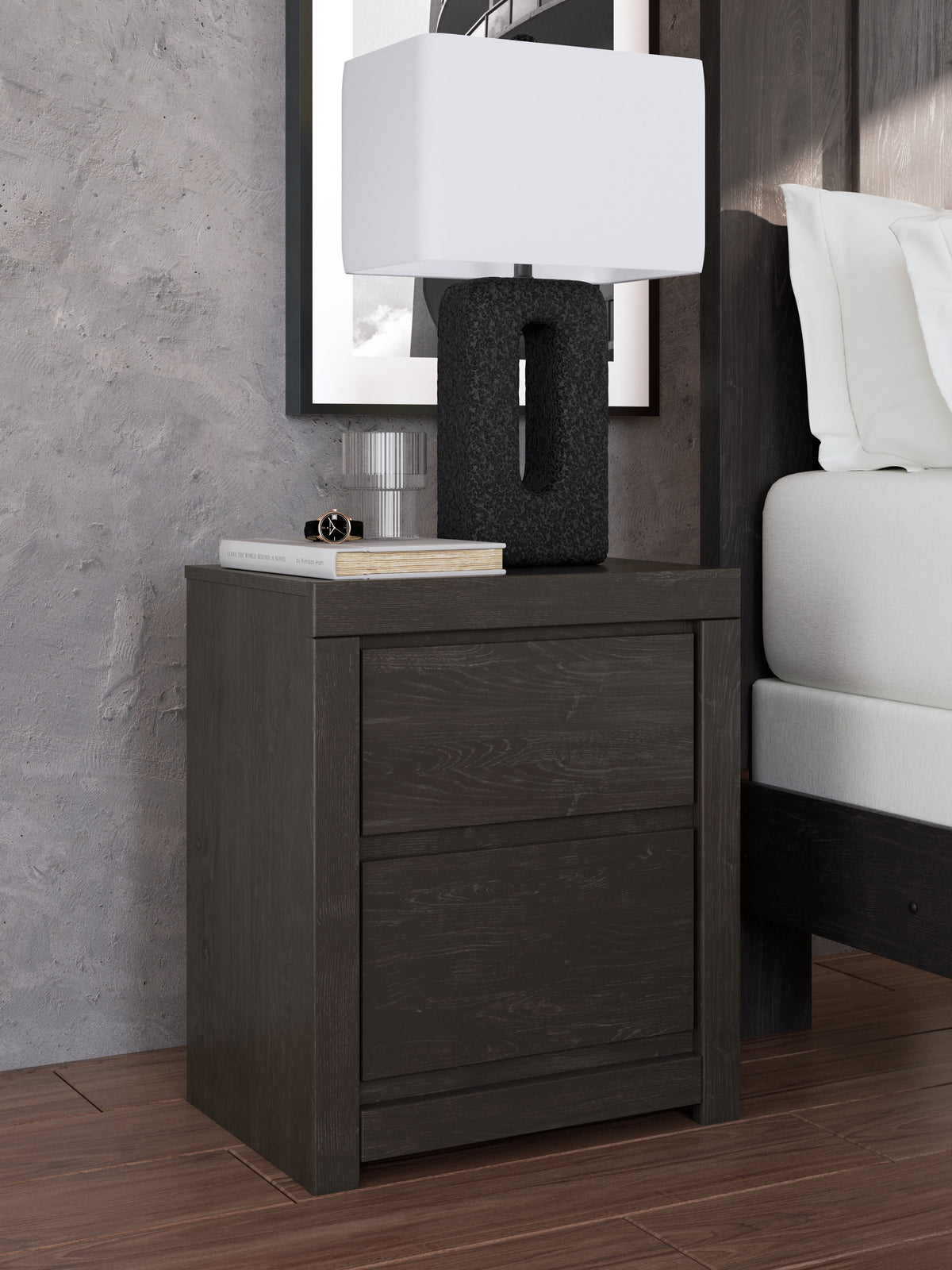 Sectionals for Less - Ashley Furniture - Fraluna Bedroom - Dresser and Mirror / Charcoal - PCB3370B1