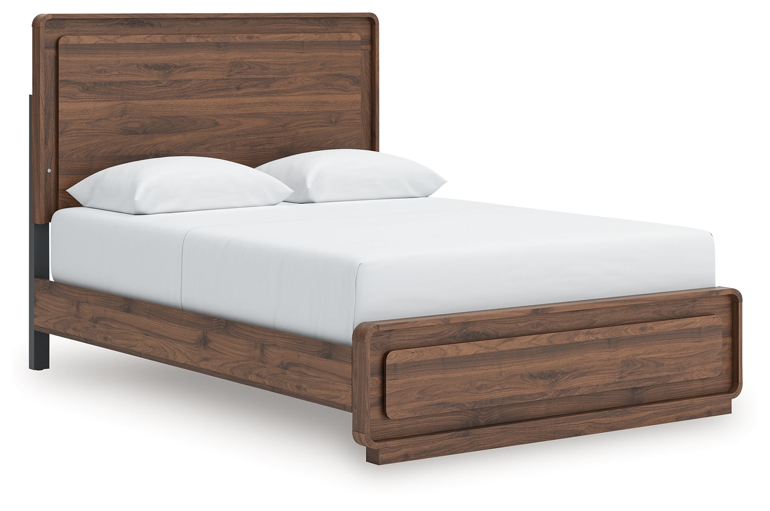 Sectionals for Less - Ashley Furniture - Fortlorn Bedroom - Queen Panel Bed / Walnut Brown - PCB386B2