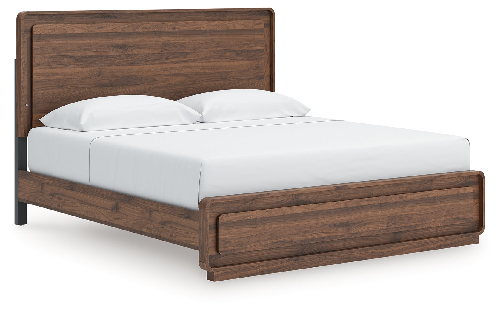 Sectionals for Less - Ashley Furniture - Fortlorn Bedroom - King Panel Bed / Walnut Brown - PCB386B4