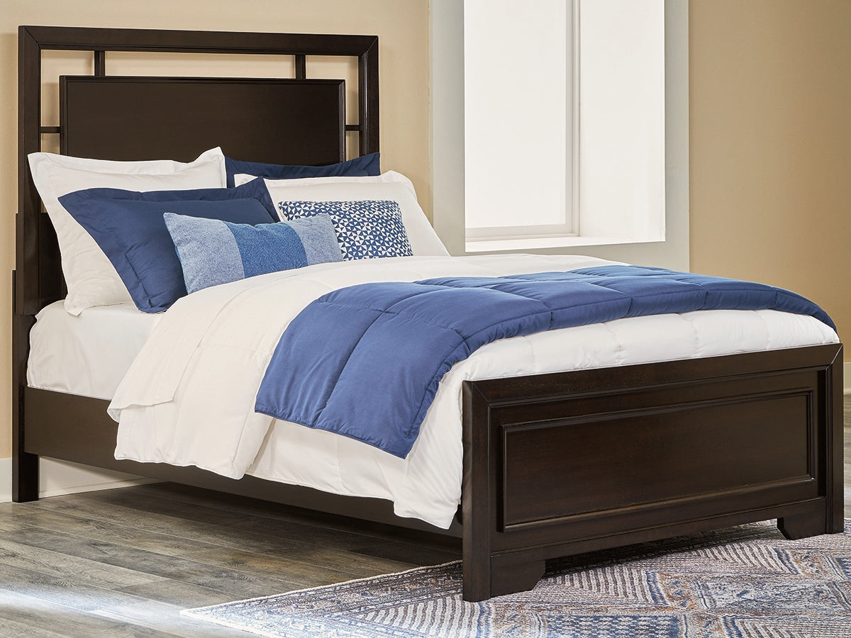 Sectionals for Less - Ashley Furniture - Covetown Bedroom - Full Panel Bed / Dark Brown - B441B4
