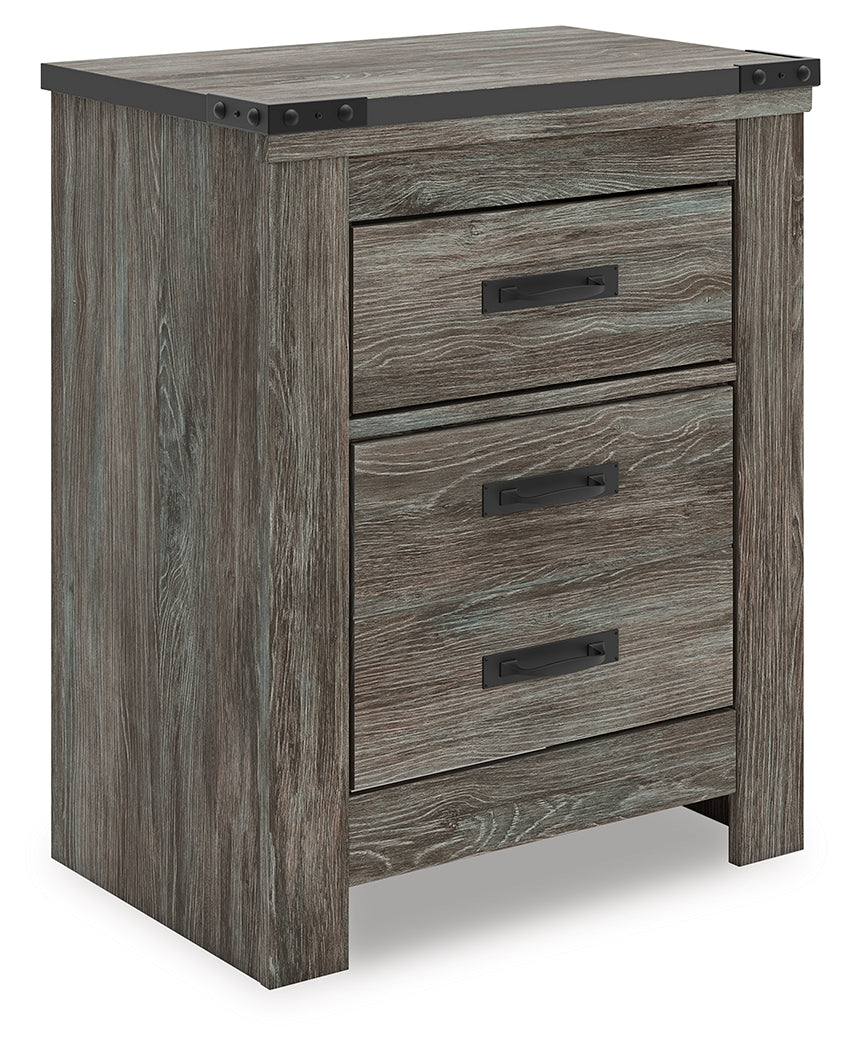 Sectionals for Less - Ashley Furniture - Frandern Bedroom - Two Drawer Night Stand / Gray - B4480-92