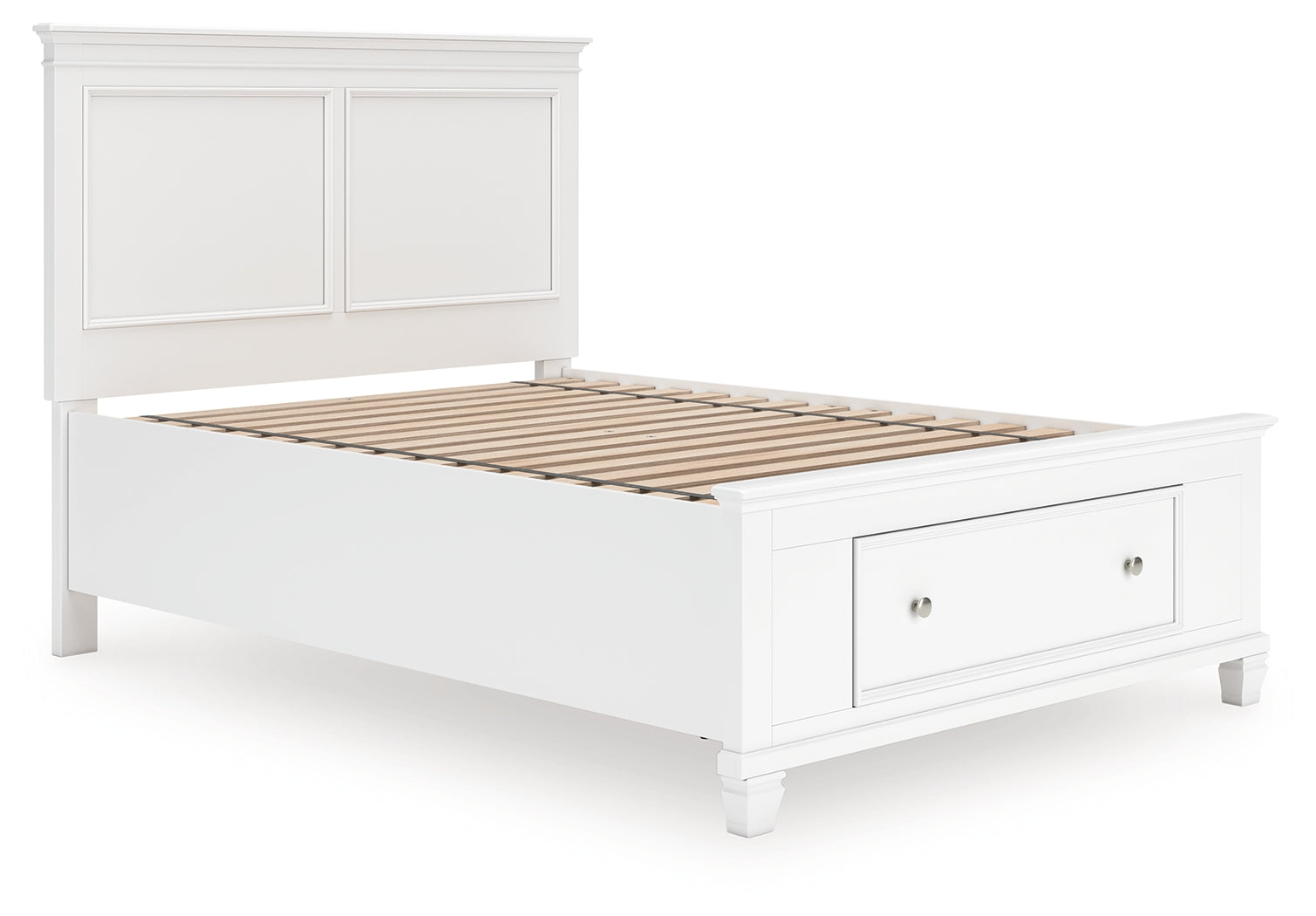 Sectionals for Less - Ashley Furniture - Fortman Bedroom - Full Panel Storage Bed / White - B680B25