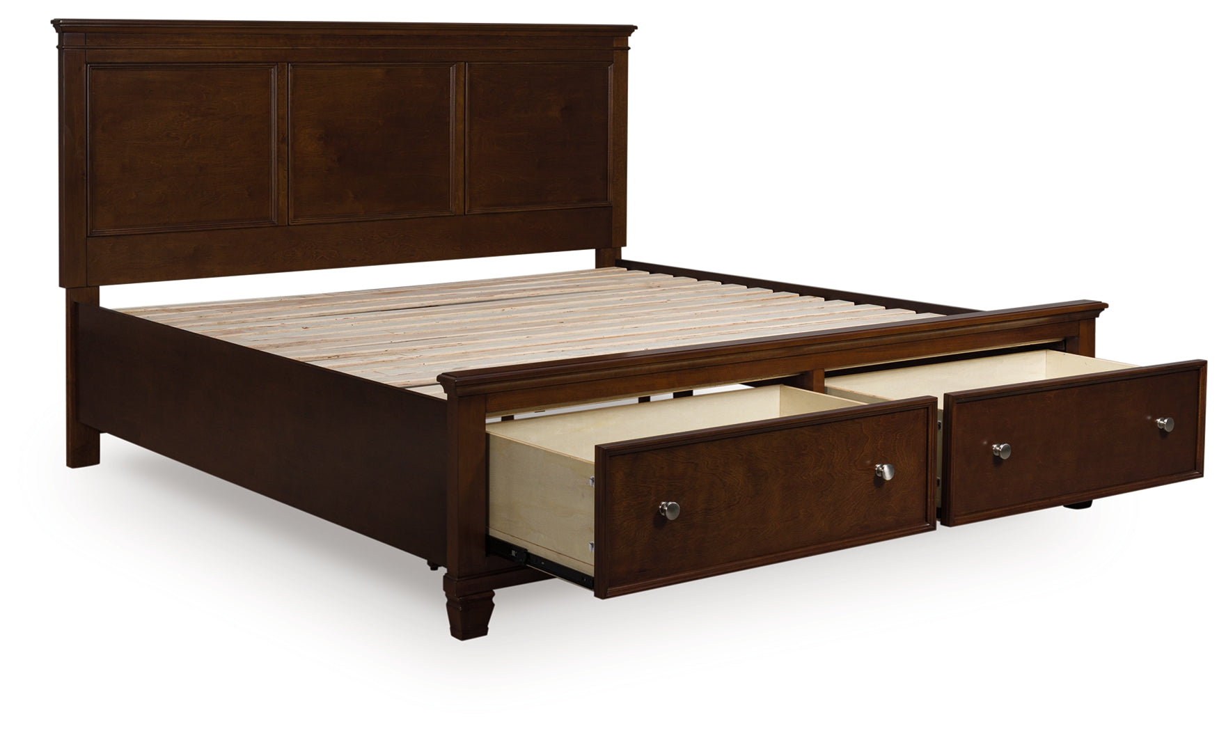Sectionals for Less - Ashley Furniture - Danabrin Bedroom - California King Panel Storage Bed / Brown - B685B19