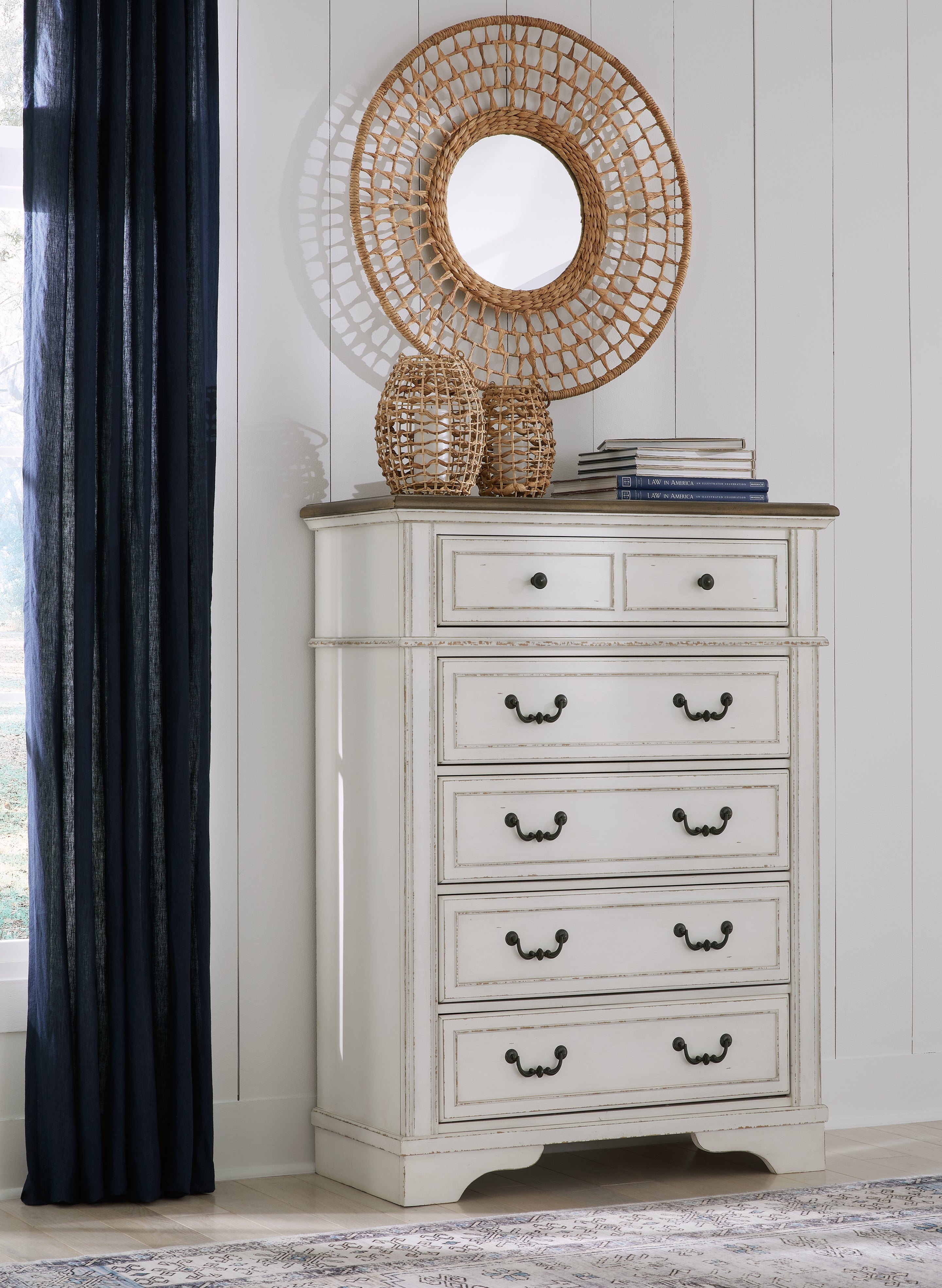 Sectionals for Less - Ashley Furniture - Blendon Bedroom - Five Drawer Chest / Two-tone - B747-46