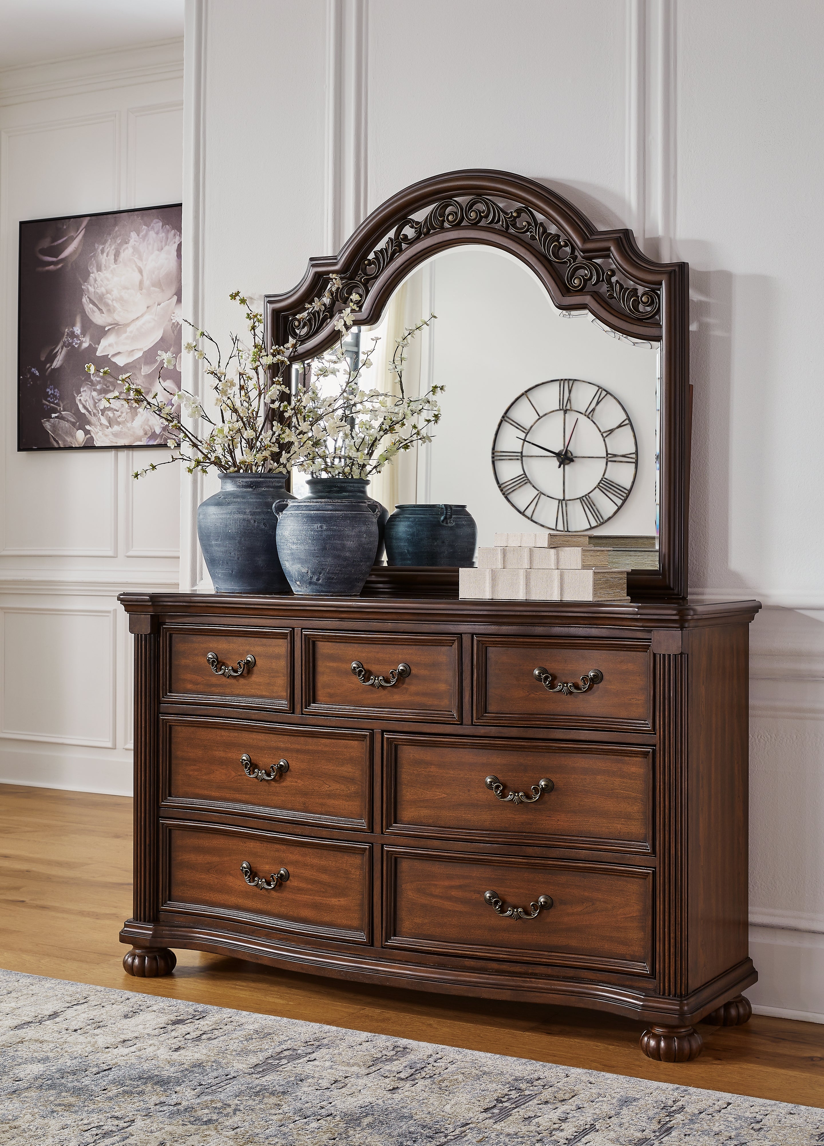 Sectionals for Less - Ashley Furniture - Lavinton Bedroom - Dresser and Mirror / Brown - B764B1
