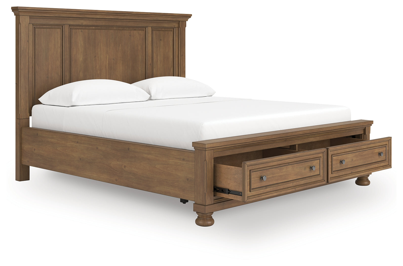 Sectionals for Less - Ashley Furniture - Feddinger Bedroom - California King Panel Storage Bed / Medium Brown - PCB779B13