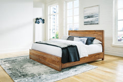 Sectionals for Less - Ashley Furniture - Dressonni Bedroom - King Panel Bed / Brown - B790B4