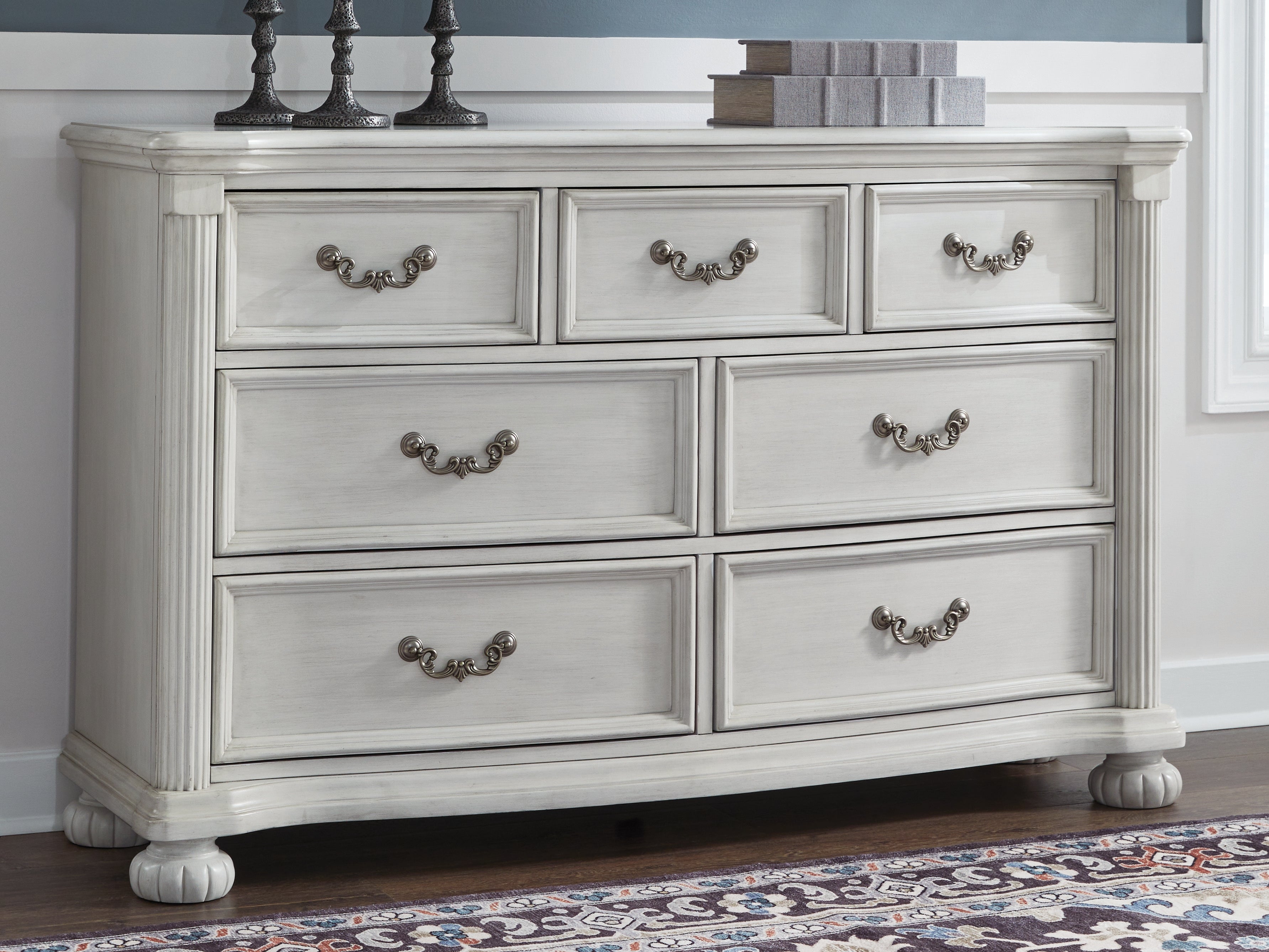 Sectionals for Less - Ashley Furniture - Montelaine Bedroom - Dresser / Antique White - B795-31