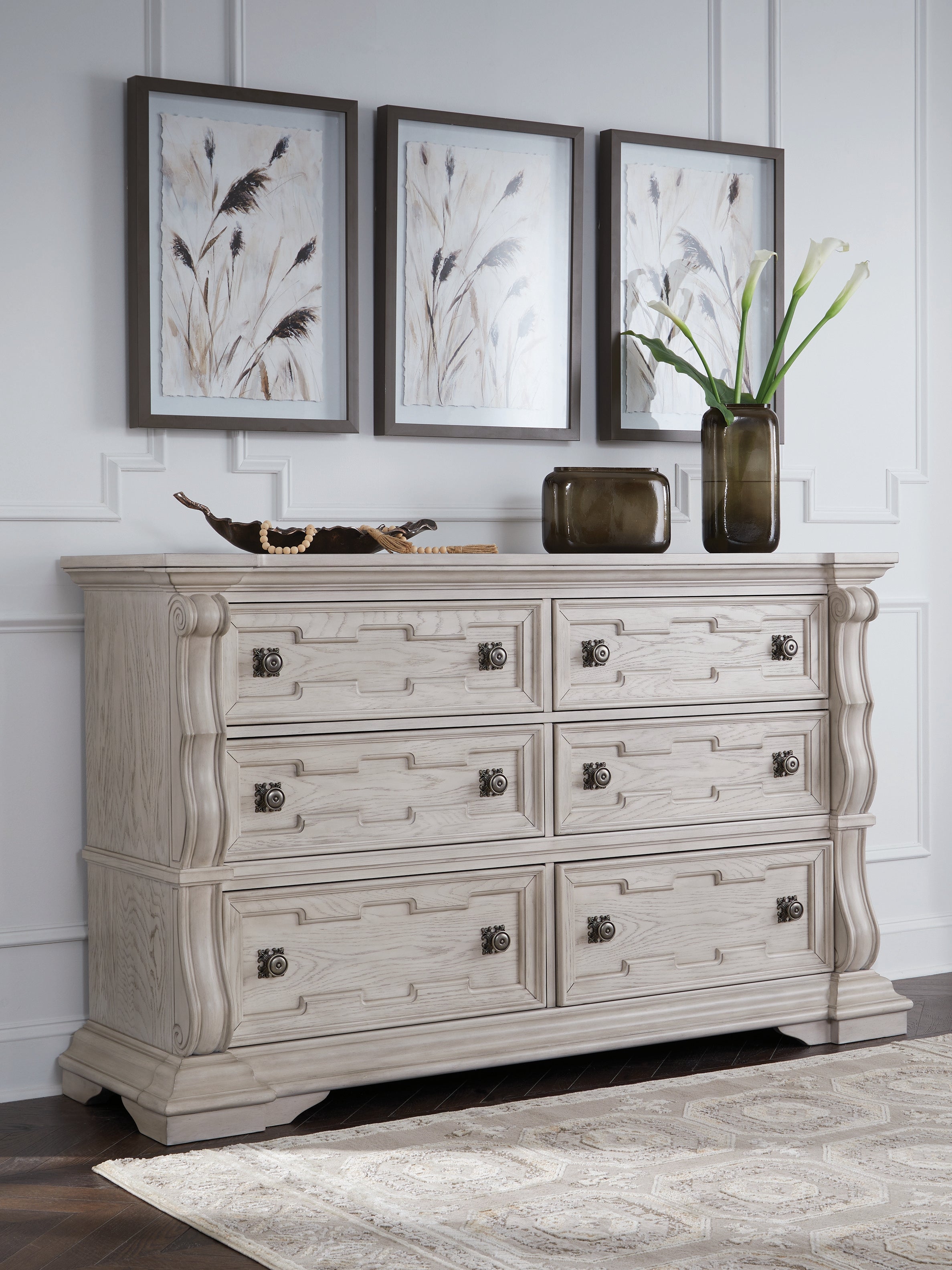 Sectionals for Less - Ashley Furniture - Bruchandi Bedroom - Dresser / Antique White - PCB948-31