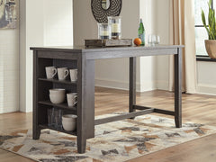 Sectionals for Less - Ashley Furniture - Caitbrook Dining Room - RECT DRM Counter TBL Set(7/CN) / Gray - D388-423