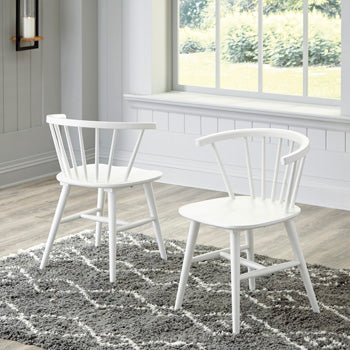 Sectionals for Less - Ashley Furniture - Grannen Dining Room - Dining Chair (Set of 2) / White - D407-01X2
