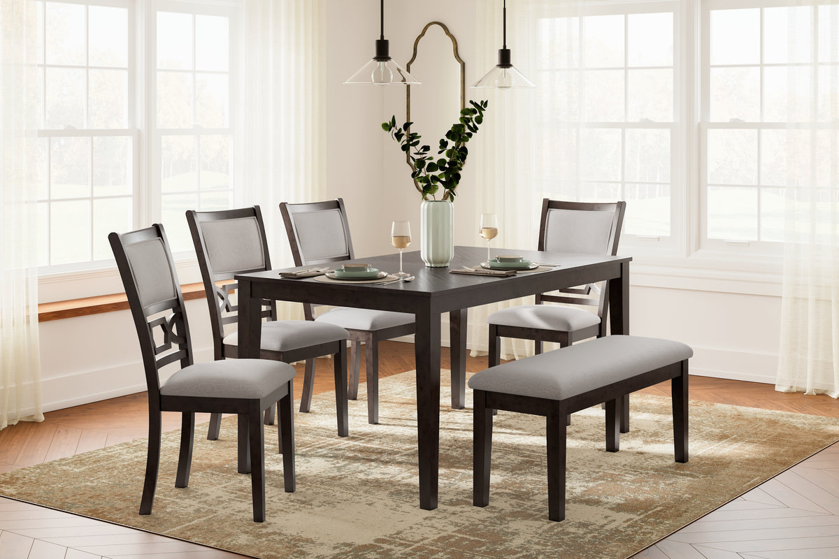 Sectionals for Less - Ashley Furniture - Langwest Dining Room - DRM Counter Table Set (5/CN) / Brown - D422-223
