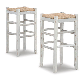 Sectionals for Less - Ashley Furniture - Mirimyn Dining Room - Bar Height Bar Stool (Set of 2) / White - D508-230X2