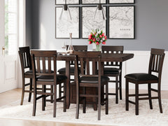 Sectionals for Less - Ashley Furniture - Haddigan Dining Room - Counter Height Barstool (Set of 2) / Dark Brown - D596-224X2