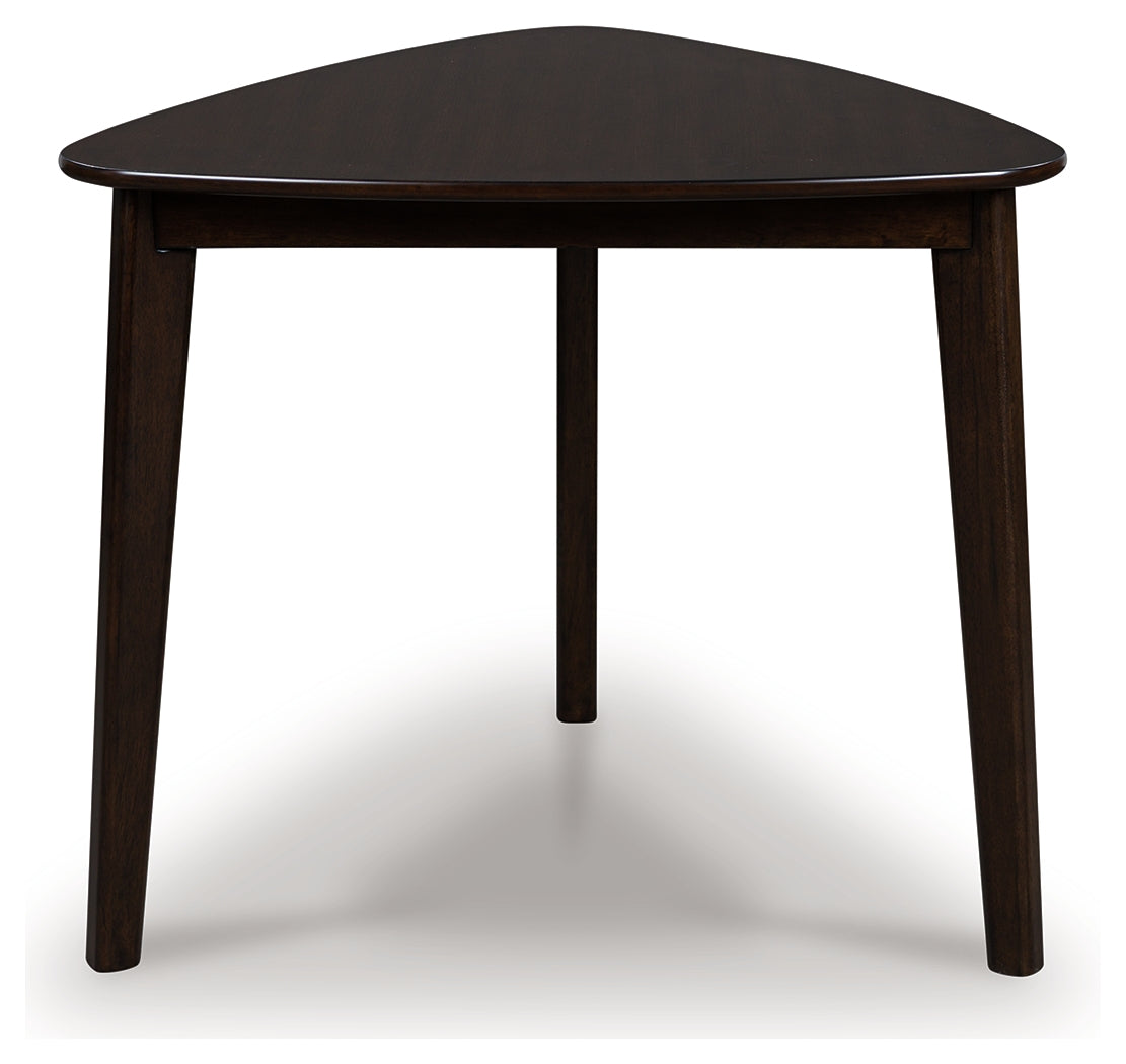 Sectionals for Less - Ashley Furniture - Mallenette Dining Table - Triangle Dining Room Table / Merlot - PCD607-16