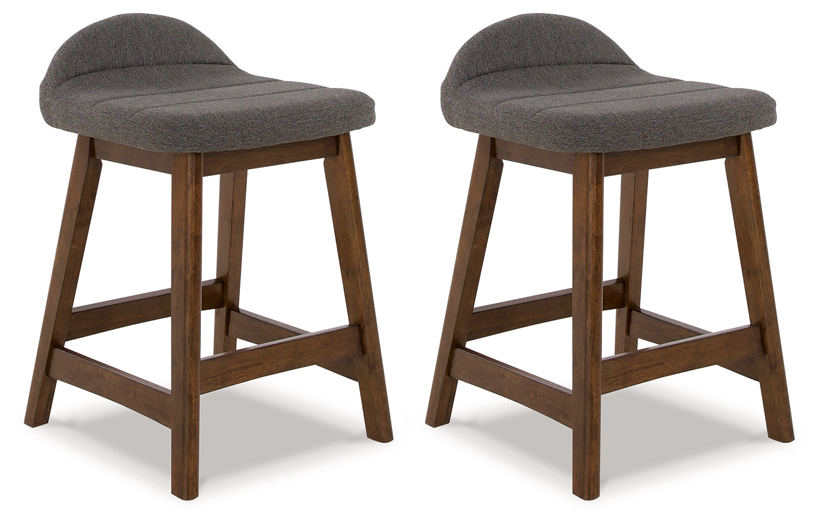 Sectionals for Less - Ashley Furniture - Lyncott Dining Room - Counter Height Bar Stool (Set of 2) / Charcoal/Brown - D615-224X2