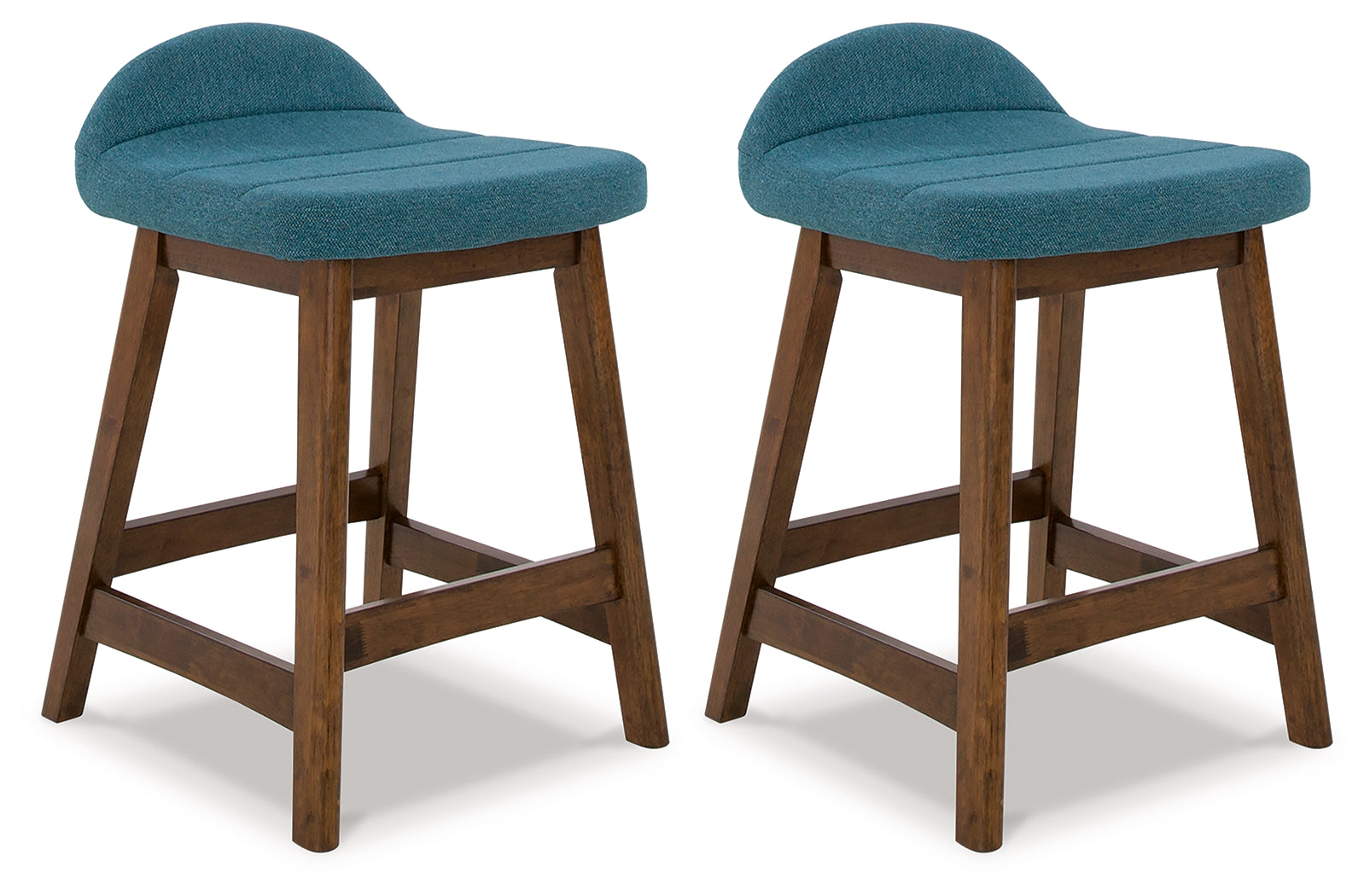 Sectionals for Less - Ashley Furniture - Lyncott Dining Room - Counter Height Bar Stool (Set of 2) / Blue/Brown - D615-324X2