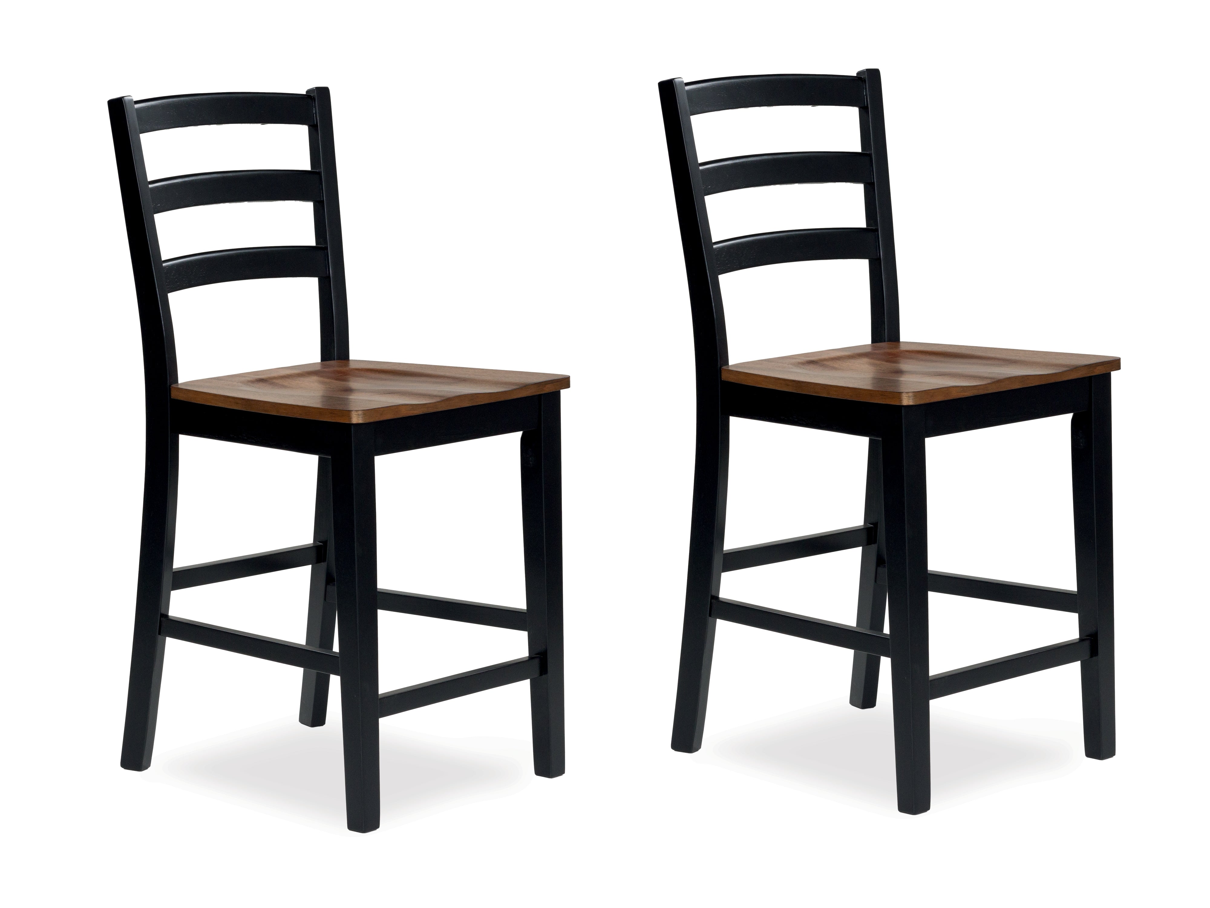 Sectionals for Less - Ashley Furniture - Wildenauer Dining Room - Counter Height Barstool (Set of 2) / Brown/Black - D634-124X2