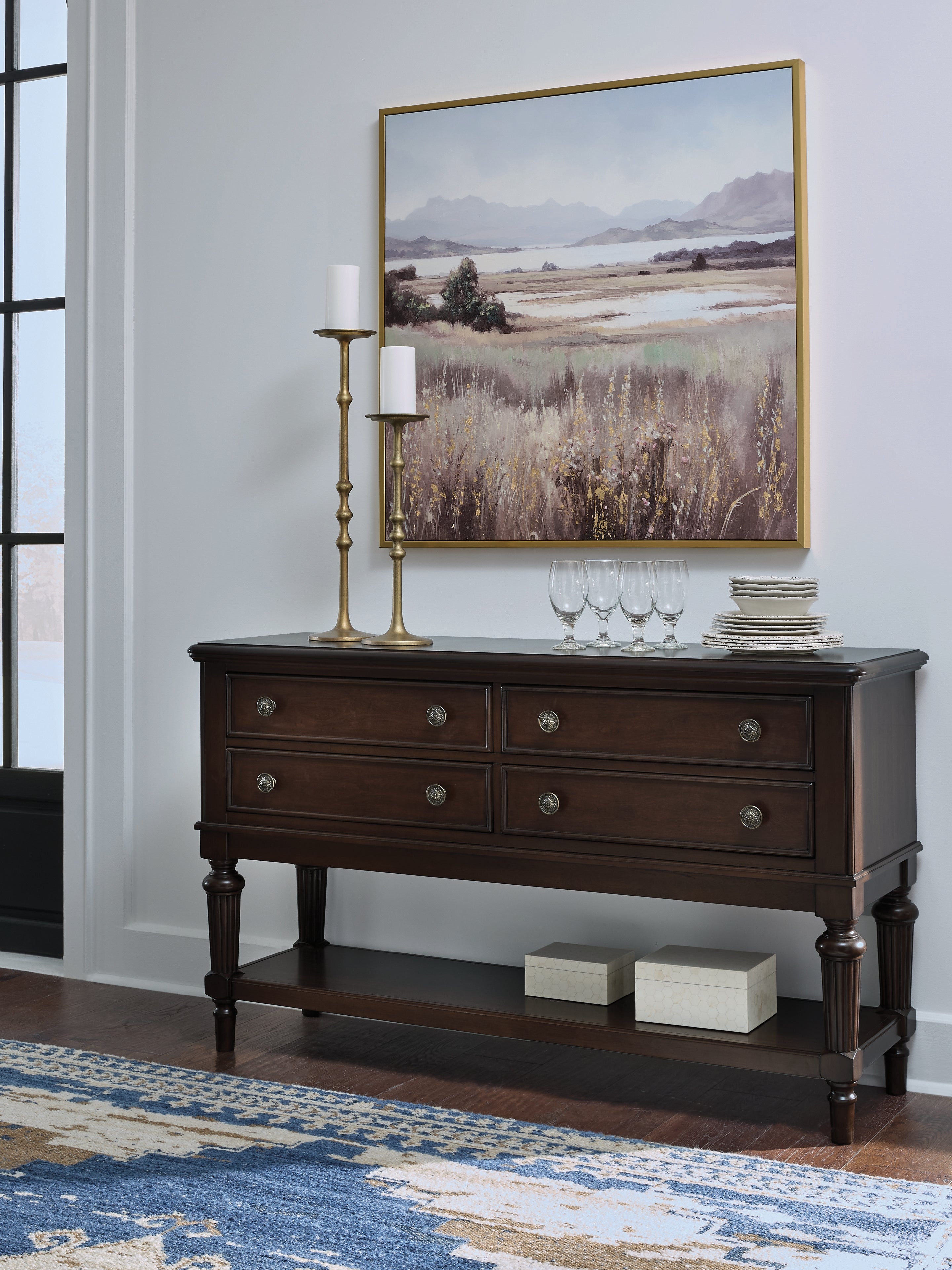 Sectionals for Less - Ashley Furniture - Lavinton Dining Room - Dining Room Server / Brown - D764-60