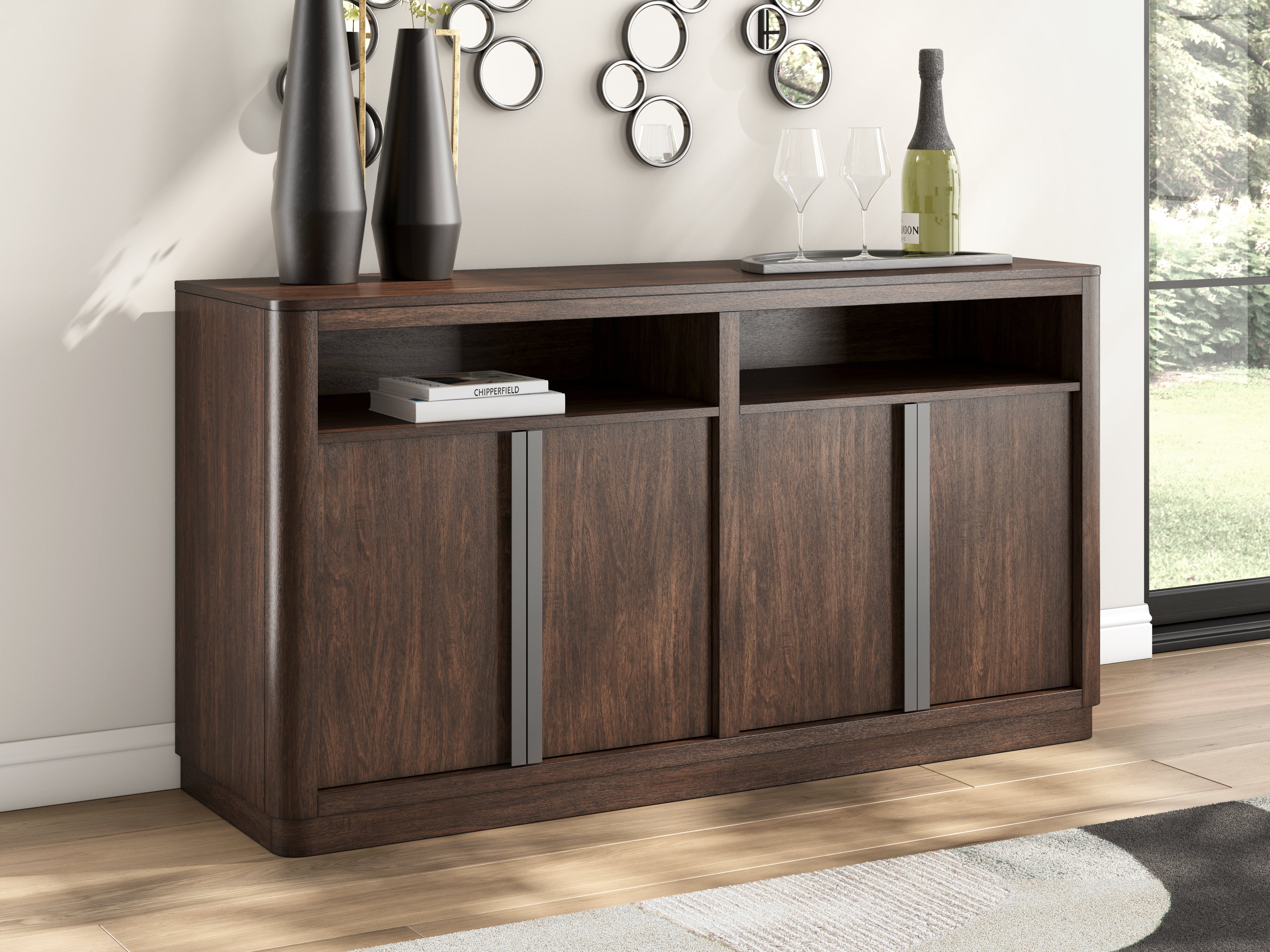 Sectionals for Less - Ashley Furniture - Dilenno Dining Server - Dining Room Server / Dark Brown - PCD857-60
