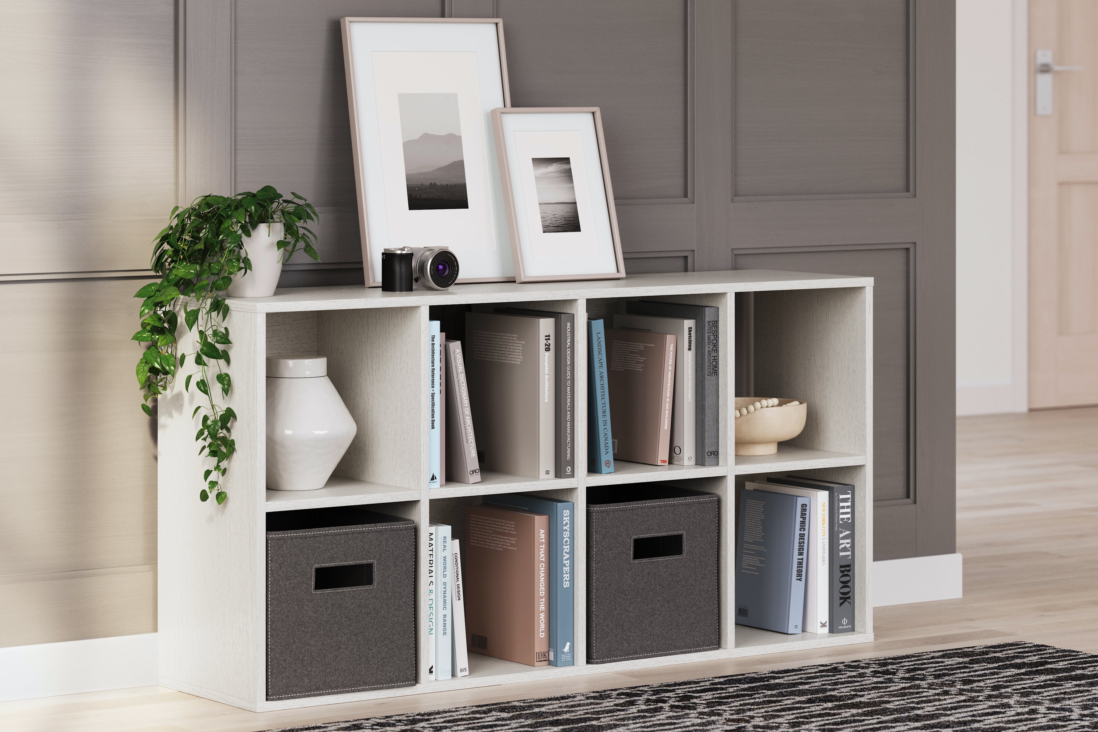 Sectionals for Less - Ashley Furniture - Aprilyn Eight Cube Organizer - Eight Cube Organizer / White - EA1024-4X2