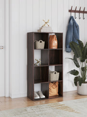 Sectionals for Less - Ashley Furniture - Glosmount Eight Cube Organizer - Eight Cube Organizer / Cherry/Light Brown - EA1055-4X2