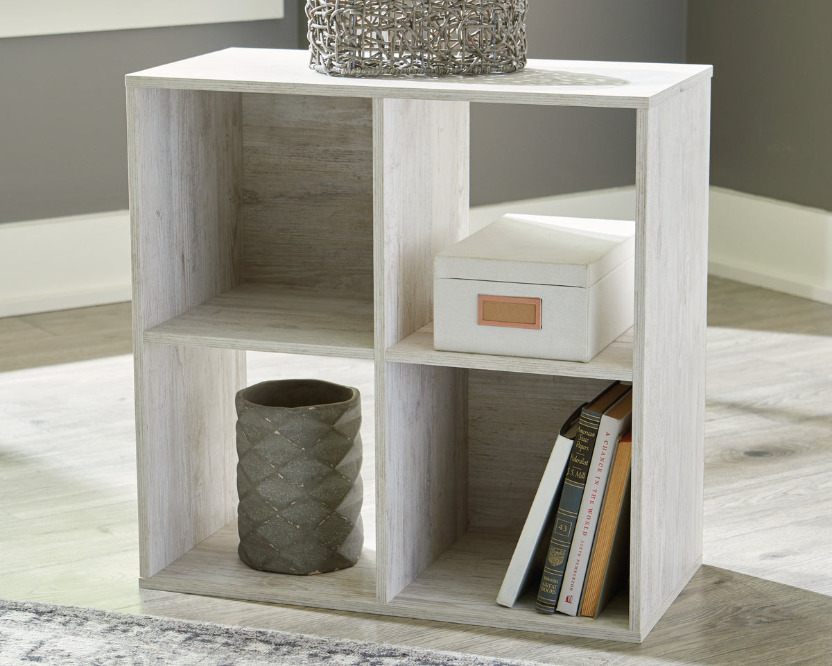 Sectionals for Less - Ashley Furniture - Paxberry Four Cube Organizer - Four Cube Organizer / Whitewash - EA1811-2X2