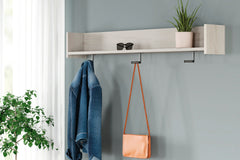 Sectionals for Less - Ashley Furniture - Socalle Wall Decor - Wall Mounted Coat Rack w/Shelf / Light Natural - EA1864-151