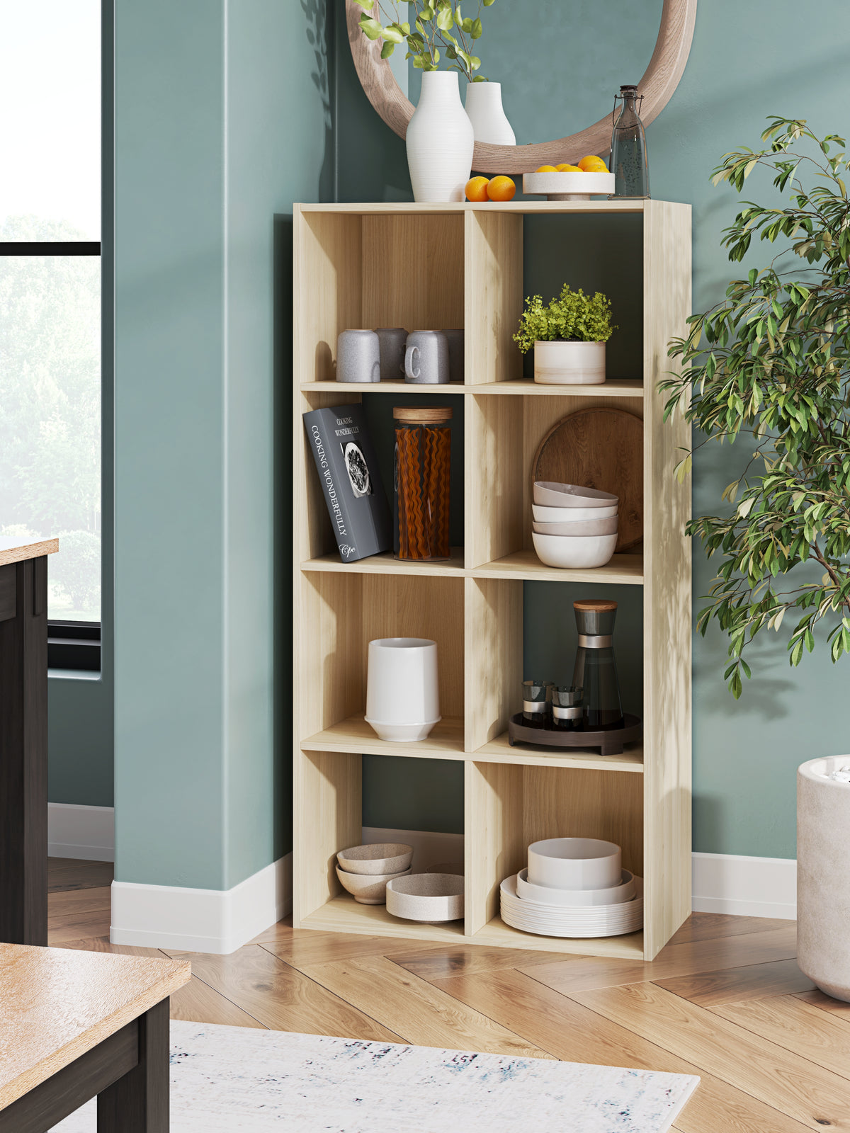 Sectionals for Less - Ashley Furniture - Piperton Eight Cube Organizer - Eight Cube Organizer / Charcoal - EA5514-4X2